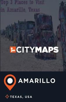 Paperback City Maps Amarillo Texas, USA Book