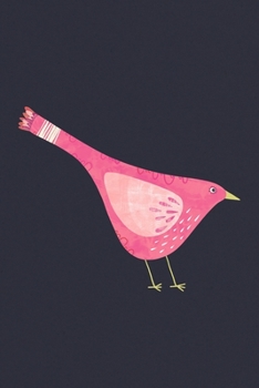 Notes: A Blank Isometric Graph Paper Notebook with Cute Pink Bird Cover Art