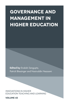 Hardcover Governance and Management in Higher Education Book