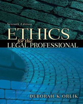 Paperback Ethics for the Legal Professional Book