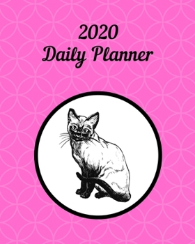 Paperback 2020 Daily Planner: Siamese cat; January 1, 2020 - December 31, 2020; 8" x 10" Book