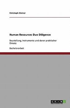 Paperback Human Resources Due Diligence: Beurteilung, Instrumente und deren praktischer Einsatz [German] Book