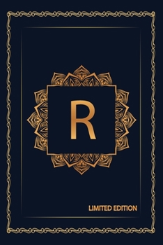R: Initial R Monogram Notebook Journa