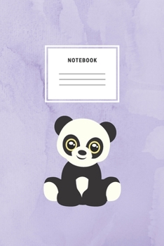 Notebook: Panda Bear Notebooks And Journals Soft Cover Lined Animal Cute Pet Composition Book Planner