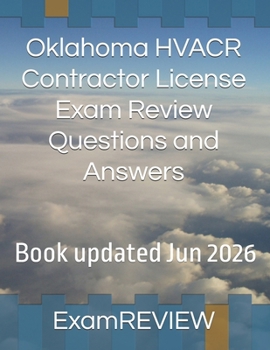 Paperback Oklahoma HVACR Contractor License Exam Review Questions and Answers Book