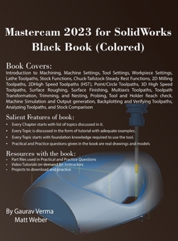 Hardcover Mastercam 2023 for SolidWorks Black Book (Colored) Book