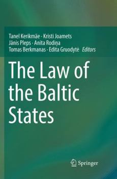 Paperback The Law of the Baltic States Book