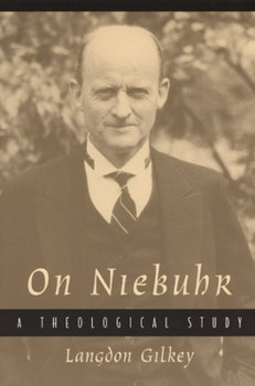 Paperback On Niebuhr: A Theological Study Book