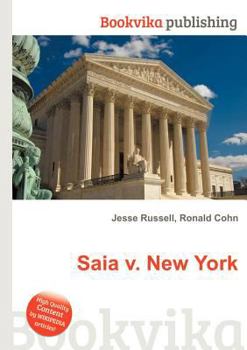 Paperback Saia V. New York Book