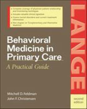 Paperback Behavioral Medicine in Primary Care Book