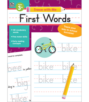 Paperback Trace with Me First Words Book
