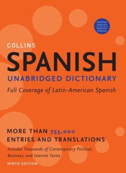 Hardcover Collins Spanish Unabridged Dictionary, 9th Edition (Collins Language) [Spanish] Book