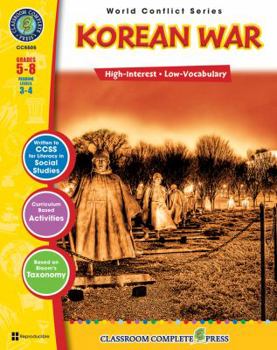 Paperback The Korean War: Grades 5-8 [With Transparencies] Book