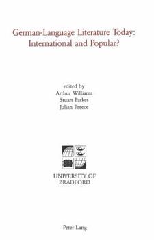 Paperback German-Language Literature Today: International and Popular?: International and Popular? Book