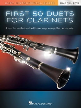 Paperback First 50 Duets for Two Clarinets - Easy Instrumental Duets Book
