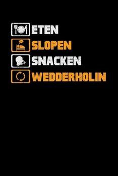 Paperback Eten Slopen Snacken Wedderholin: 6x9 City - dotgrid - dot grid paper - notebook - notes [German] Book