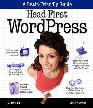 Paperback Head First Wordpress Book