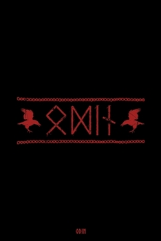 Odin: Notebook 6x9 Dotgrid White Paper 118 Pages - Viking Pagan - Runes - Raven