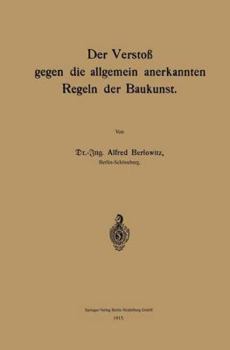 Paperback Der Verstoß Gegen Die Allgemein Anerkannten Regeln Der Baukunst [German] Book
