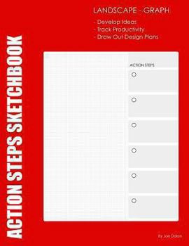 Paperback Action Steps: Landscape Layout - Graphed Pages: Action Steps with Graphed Lines for Creating. Landscape Page Layout. Book