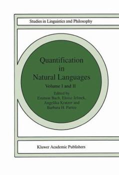 Paperback Quantification in Natural Languages: Volume I Book