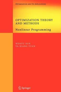 Paperback Optimization Theory and Methods: Nonlinear Programming Book