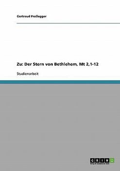 Paperback Zu: Der Stern von Bethlehem, Mt 2,1-12 [German] Book
