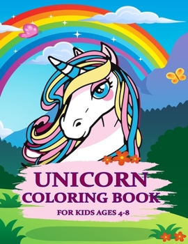 Paperback Unicorn coloring book for kids ages 4-8 Book