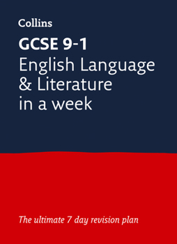 Paperback Letts GCSE 9-1 Revision Success - GCSE 9-1 English in a Week Book