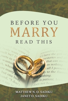 Paperback Before You Marry: Read This Book