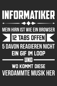 Informatiker: Din A5 Linien Heft (Liniert) F�r Jeden Informatiker Notizbuch Tagebuch Planer Informatik Notiz Buch Geschenk Journal Informatik Programmierer Notebook