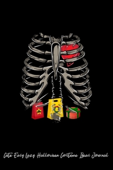 Journal: Dot Grid Journal - Skeleton Rib Cage Christmas Gift Xray Funny Halloween Gift - Black Dotted Diary, Planner, Gratitude, Writing, Travel, Goal, Bullet Notebook