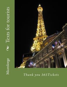 Paperback Texts for tourists: Thank you 365Tickets Book