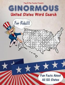 Paperback Ginormous United States Word Search [Large Print] Book
