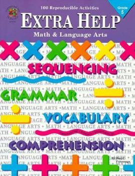 Paperback Extra Help Math & Language Arts: Grade 5 Book