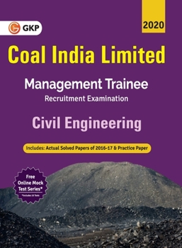 Paperback Coal India Ltd. 2019-20: Management Trainee - Civil Engineering Book