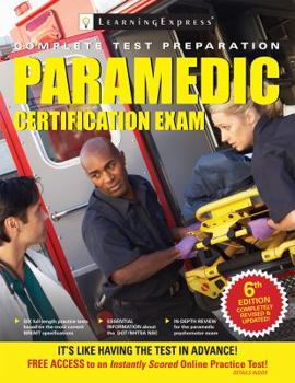 Paperback Paramedic Certification Exam Book