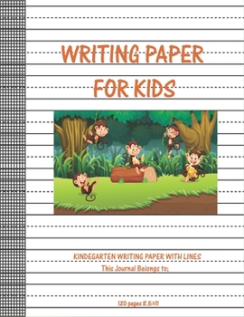 Paperback writing paper for kids kindegarten writing paper with lines this journal beiongs to: Dinosaur Journal Blank Dotted Writing Sheets Notebook For Prescho Book
