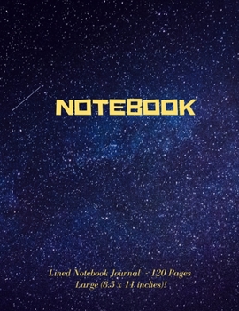 Paperback Notebook: lined notebook journal - large (8.5x11 inches)- 120 pages Book