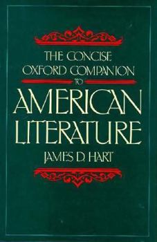 Hardcover The Concise Oxford Companion to American Literature Book
