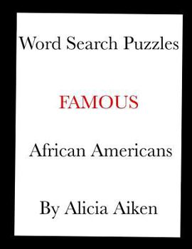 Paperback Word Search Puzzles: Famous African Americans Book