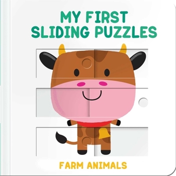 Board book My First Sliding Puzzles - Farm Animals Book