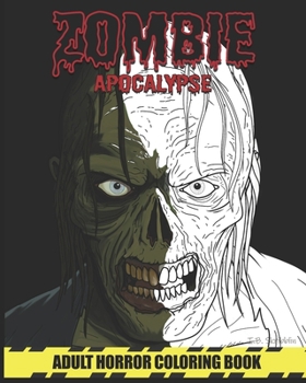 Paperback Zombie Apocalypse: Adult Horror Coloring Book