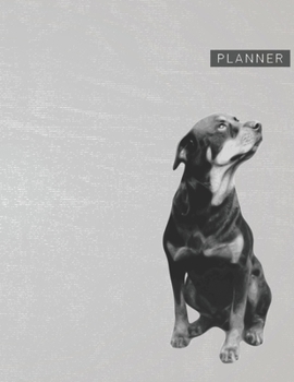Planner: Rottweiler 2 Year Weekly Planning Organizer | 2020 - 2021 | January 20 - December 21 | Writing Notebook | Productive Datebook Calendar Schedule | Plan Days, Set Goals & Get Stuff Done