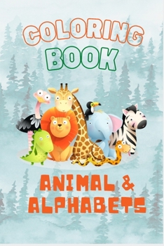 Paperback Coloring Book for Kids-Animal & Alphabets Book