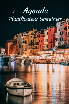 Agenda Planificateur Semainier: Planificateur, semainier simple , Agenda Hebdomadaire, Italie agenda, Organisateur, Sans dates de calendrier