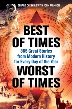 Hardcover Best of Times, Worst of Times: 365 Great Stories from Modern History for Every Day of the Year Book