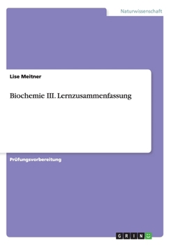 Paperback Biochemie III. Lernzusammenfassung [German] Book