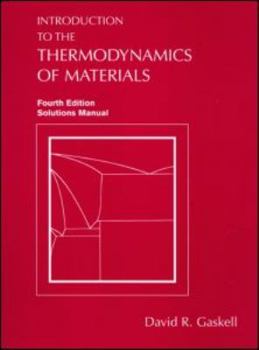 Paperback Introduction to the Thermodynamics of Materials: Solutions Manual Book