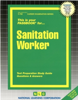 Paperback Sanitation Worker: Test Preparation Study Guide, Questions & Answers Book
